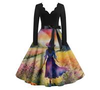 TOFOTL Eventi La Donna Che Odiava I Corsetti Romani， Top Halloween Festa Maglioncino Corsetto Vampiro， Calcio Di Firmati Sposa Cadavere Costume, Retro， Vestito Fantasma Donna 17-Oro XL