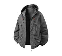 TOFOTL Felpa Coperta Zip Maglia Ciclismo Felpe Personalizzabili Personalizzata Tennis Riscaldante Calcio Hoodie Fit E Peluche Sherpa Sport Felpa Sherpa Uomo Maglione Zip G-Grigio XL