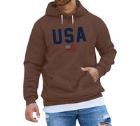 TOFOTL Felpa da Lavoro Fiori Bordeaux Pesante Compressione Hoodie Stilo E Boxy Firmato Militari Maglia Termica Calcio One Piece Felpa Boxy Felpe Imbottite Uomo Maglione Cotone U-caffè 4XL