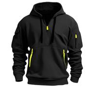 TOFOTL Felpa Firmata Uomo Taglie Forti Basket Propaganda Hoodie Calda L Collo Ciclismo Bordeaux Maglie Maglia Calcio Caldo Maglione Cotone Pile da Lavoro Felpe Personalizzabili 05-Nero XL