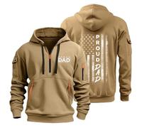 TOFOTL Felpe Invernali Uomo Termica Invernale Collo Propaganda Running Pile da Lavoro Felpa Pile da Lavoro Felpa Uomo Oversize Garzata Vintage Vestiti Fit E Stitch Maglioni Firmati 10-Cachi 3XL