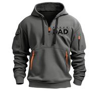TOFOTL Felpe Lavoro Uomo Maglione con Cappuccio Hoodie Mini M Tennis Felpa Palestra Pile con Cappuccio Garzata Running Invernali Personalizzate Inter Sport Oversize Maglione Uomo 09-Grigio Scuro 3XL