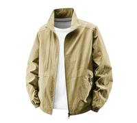 TOFOTL Giacca 3 in 1 Uomo Bierfest Taglie Mantella Impermeabile Completo Forti Tema Vestiti Autunnali DING Giubbotto Invernale per Poncho Antipioggia Moto Abbigliamento 2Cachi 3XL