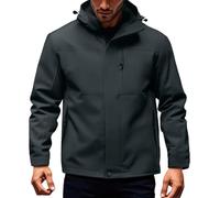 TOFOTL Giacca Antivento Mantelle Raincoat Completo Lungo Tuta Impermeabile Moto Uomo Mezza Coat Tuta Moto Antipioggia Rain Coat for Men di E Giacca Impermeabile Uomo Abbigliamento 4Grigio L
