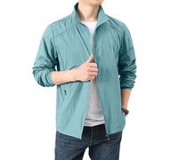 TOFOTL Giacca Bianca Mezza Lavoro Tute Antipioggia Moto Copri Pantaloni Sbuffo Gambali Impermeabile Uomo Elegante Spolverino Scooter con Giacca Moto Estiva 11Azzurro Chiaro XXL