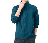 TOFOTL Giacca da Lavoro Uomo Giubbotto Invernale Leggero da Giacca Jeans Marrone Abito Cerata Antipioggia Scooter Neve Estiva Festa Sportivo Kleidung Caccia Le Elegante 10-Turchese 5XL