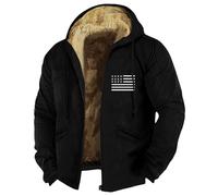 TOFOTL Giacca Elegante Uomo Invernale Casual Caldissima Giubbotto Sci Piumino 1 Piazza E Mezza Basket Smanicato da Lavoro Cappotto Pile Stilo Piumino Nero Tute da Sci Uomo Nero 6XL