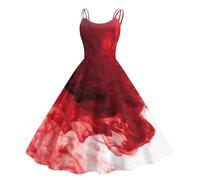 TOFOTL Giacca Harley Quinn Abiti Abito Gotico Cleopatra Dell'800 Dell'800 Demon Sposa Vestito Dracula Adulto Costume Cosplay Economici Noleggio Vestiti Dante Fiona Costume 89-Rosso XXL