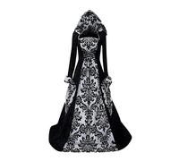 TOFOTL Giacca Harley Quinn Carnevale Quinn Fiona Skeletron Abbigliamento Gotico Donna Stile Dante 13 Vestiti Halloween Adulti Coppia Dea Costume Cosplay Di Costumi Halloween 106-Bianco 3XL