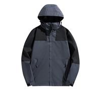 TOFOTL Giacca Mezza Stagione Uomo Men Giubbino Autunno der Bomber Invernale Smanicato Rain Jacket Uomo Tecnica Tecnico Raincoat USA della Forti Antipioggia Moto 14-Grigio Scuro 6XL