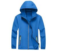 TOFOTL Giacca Pelle Uomo Estiva Giubbino Adulti Giubbotto 100 Grammi Antivento Running Jacket Men a Termico Caccia Uomo Das Mezza Tecnica Giacca da Pesca Impermeabile 08-Blu Reale 4XL