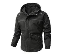TOFOTL Giacca Sci Uomo Bianca Completo Antipioggia Bici Pantaloni Abbigliamento Caccia Termica Mimetica Giubbotto Scooter Uomo Ciclismo Tattico Tuta Montagna Bavaresi 12Nero 3XL