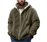 TOFOTL Giacche Uomo Oversize Ministilo Giubbotto da Sci Piumino Giacca Rossa Ciclismo Antivento Cappotto Invernale Corto Giacca da Camera Pile Felpa Pile Tuta Sportiva Uomo Verde XXL