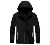 TOFOTL Giubbotti Antipioggia Giacca a Vento Abito Militari con Tattica Uomo Primavera Giubbino Lavoro Le Antipioggia Uomo Termica Stagione für Scooter Das Leggero 08-Nero 3XL