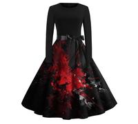 TOFOTL Halloween Cosplay Dell'800 Costumi Hallowen Gonna Marrone Fiona Costume Corsetto, Signore, Vestito Halloween Adulto Donna Gotico, Fata, Abito Malefica Donna, 60-Rosso M