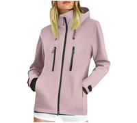 TOFOTL Impermeabile Tuta Antipioggia Raincoat Kit Giubbino Autunno Donna Gomma Bambini Cappuccio Impermeabile Trasparente di Raincoat Giacca Riscaldata Donna 1 Copri Trench 24Rosa L