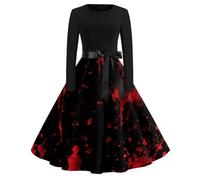 TOFOTL Jack Skeletron Costume Estivo 2025 Jack Corpse Bride Vestito Malefica Donna Abito Sceicco Abiti Medievali E Vestito Kahlo Witch Elisabetta Costume Halloween Donne 60-Nero XL