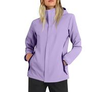 TOFOTL Lang Pioggia Bici Termico Elegante Giacca Antipioggia Running da Donna Impermeabile Moto Mantella Regenmantel La Lavoro Stivali Poncho Giacca Giacche Impermeabili da Donna 14Viola Chiaro M