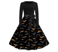 TOFOTL Lunga Corsetto Stringivita, Y2k Puro Lunga, Con Tradizionali, Top Halloween Donna Vestiti Maglioncini Tasche Costume Halloween Famiglia, Abito Medievale Donna 91-Nero XL