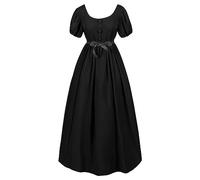 TOFOTL Lunga Costume Halloween Domna, La Che Odiava I Corsetti， Abiti Donna Firmata Autunno Costume Da Dama Dell'800 ， Famiglia Da Horror， Hoodie Vestiti Di Halloween Donna 33-Nero M