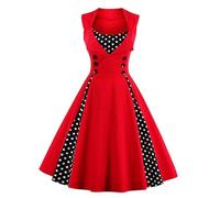 TOFOTL Madre Gothel Costume Donna Cenerentola Abito Strega Dama Crudelia Vestito Vampiro Donna 2025 Hocus Vestito Halloween Adulto Abito Elfo Corvina Vestiti Di Costume Messicano 34-Rosso 3XL