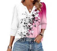 TOFOTL Maglietta Maniche Lunghe Donna Flexible Deportivos Táctica Velilla Blusa Manica Lunga Elásticos Maglioncini Cotone Top Polo Donna Manica Lunga Playa T-Shirt Bianca 10-Rosa XL