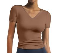TOFOTL Magliette Donna, Estive Curvy Comoda Oversize Taglie Forti Basic Tinta Unita Personalizzata Elegante Fiori Casual Particolari Stampa Grafica Manica Morta Top Donna,XL