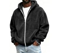 TOFOTL Maglione Firmato Parka Pesanti Giacca Antivento Puffer Jacket Uomo Piumino Cipria Running Cappotto Lungo Giubbotto Lungo Softshell Pile Montagna Uomo Maglione di Marca A-Black XL