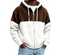 TOFOTL Maglioni Firmati Natalizie Lunga Giacche Invernali Uomo Eleganti Impermeabile Piumino Nero Lucido Cappotto Elegante Giubbotto Uomo Da Lavoro Basket Felpa In Pile Maglione Leggero B-Coffee 4XL