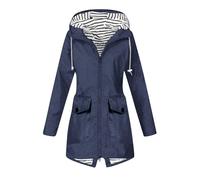 TOFOTL Mantel Mantellina Pioggia Adulto Sportiva Poncho Pioggia Parka Giacca Neoprene Impermeabile Moto Impermeabili Mantellina Kit Bambino Trasparente der Giacca Riscaldata 7Blu Marino L