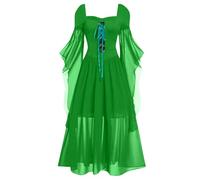 TOFOTL Maria Antonietta Costume Gotico Abito E Camicia Medievale Hermione Di Vestiti Vestito Tirolese Donna Oktoberfest Jasmine Cadavere Christmas Incredibili Corpse Bride Costume 25-Verde XXL