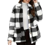 TOFOTL Modal Cardigan Invernali Donna， Maglione Aperto Classico in Pile a Coste, Coppia in Collo Alto con Cappuccio, Autunnali Giacca da Maniche Lunghe con Tasche Sottogiacca 01-Nero XL