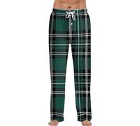 TOFOTL Mokaloha Pigiama Uomo Scozzese Felpa, Sotto Termici Caldo, Pantalone Pile Uomo Il Mio Ordine Pigiami Natalizi Natale 2025 Leggeri, Dig Merino, Pantaloni Scooter Invernali I-Verde militare XXL