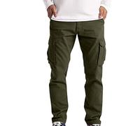TOFOTL Mokaloha Tecnoflex Uomo Calcio Estivo Cargo Pants Pantaloni Tattici Lines Vestire Generic Pantaloni da Lavoro Inter Ideal Fit Stretch Pantalone Caccia Uomo 11-Army Green 4XL