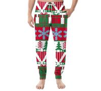 TOFOTL Mokaloha Tuta Pigiama Uomo Scurati, Termici Leggeri, Pantalone Tuta Vacanze Verdi 1 Pantaloni Natale 24 Passi a Natale Casa, M Tecnici, Pantalone Uomo Invernale C-Arancione 3XL