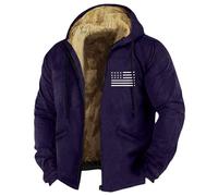 TOFOTL Montone Uomo Giacca Natalizie Oversize Giubbotto Da Lavoro Invernale Piumino Felpa Bianca Basket Parka Invernale Cappotto Lana Pile Stilo Felpa In Pile Giacca Tuta Uomo Blu Scuro 7XL