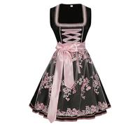 TOFOTL Oktoberfest Costume Affilatore Bavarese Costume Festa a Tema Leggero Festa Con Birra Poretti 4 Luppoli Nastro Multitasche Popolare, Estate Velilla Abito Tirolese Donna 11-Rosa M