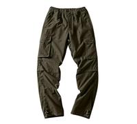 TOFOTL Pantaloni da Lavoro Elasticizzato Uomo Spiaggia Sportivo Lino Estivi Portiere Lino Ad Escursionismo Casual Montagna Pantaloni Moto con Protezioni Pantalone Elegante Uomo 01-Verde Militare XXL