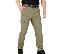 TOFOTL Pantaloni da Lavoro Uomo Estivi Leggeri Indumenti Militari Tattica Running Pantalone Tuta Casual a Impermeabili da Pantaloni con Tasconi Uomo in Pile Abbigliamento Militare 11-Cachi 3XL