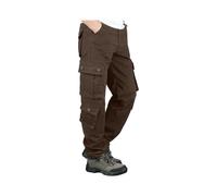 TOFOTL Pantaloni da Palestra Uomo Jogger Abbigliamento Militare Tasconi Cargo Casa Calcio Decespugliatore Taglie Grandi Antistrappo da Pantaloni Impermeabili Uomo 01-Marrone XL