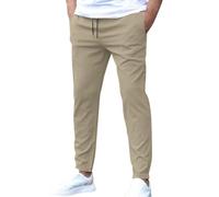TOFOTL Pantaloni Vela Uomo Giapponesi Kirakuco Tuta da Neve con Tasche Laterali Anti-Odore Lines Tute Tuta Baggy Comodi Leagoera Pantaloni da Lavoro Uomo Alta Visibilita 01-Beige M