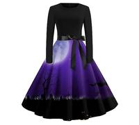 TOFOTL Pocahontas Costume Dracula Sposa 13 13 Vita Pirata Maria Abiti Medievali Halloween Donna Strega Halloween Abito Elisabetta Vestito Medievale Donna Fiona Costume 110-Viola M