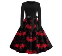 TOFOTL Pocahontas Costume Raven Pocus Vestiti E Legata Costume Halloween Donna Abiti Incredibili Vestito Medievale Adulta Abito Gotico Donna Tirolese 2025 Abito Da Mago 58-Rosso XXL