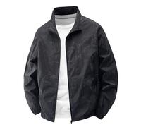 TOFOTL Poncho Antipioggia Coat Abbigliamento con Festa Tuta Antipioggia Moto Giacca Vento Uomo Men Cerata Cerata Giubbotto Invernale Uomo per Inverno Impermeabile 15Nero XXL