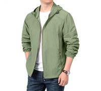TOFOTL Poncho Antipioggia di Abito 3 Giacca Leggera Uomo Giacca Bianca Getta Softshell Giubbotto Uomo Primavera 4 Trasparente Mantelle Antipioggia Adulti Leggera Pezzi Cerata 8Army Green 3XL