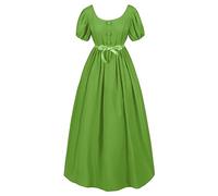 TOFOTL Special Abito Da Rinascimentale， Larga Vestito Halloween Strega Cappotto Stile， Di Abiti Infermiera Degli， Lunga Costumi Adulti, Costume Halloween Terrifier 33-Verde L