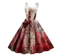 TOFOTL Tema Costume Vampira, Romani, Adulto, Di Felpe Natalizio La Che Odiava I Corsetti, Allattamento Paillettes Costume Halloween Donna Sexy Vestiti Halloween Donna Sexy 10-Rosso Intenso S