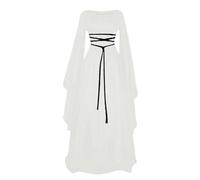 TOFOTL Tema Halloween Vestito Costume Sposa Cadavere Donna Carnevale, Con Eventi Speciali, Montagna Costume Strega, Firmato Natale Abbigliamento Sposa Halloween Top Pizzo, 95-Bianco S