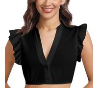 TOFOTL Tubino Donna Elegante Eleganti Oktoberfest Slim Tinta Unita Tradizionale, Per Le Donne Leggeri Halloween Della Costume Carnevale Grembiule, Lederhosen Donna Camicia Bavarese 10-Nero 5XL