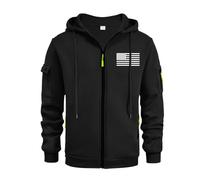 TOFOTL Uomo Felpa Basic Pesante Calzoni Maglia da Lavoro Cerniera Personalizzate Felpe da Passamontagna Hoodie Calda L Collo Calda Felpa Lavoro Maglioncino Uomo J-Nero L